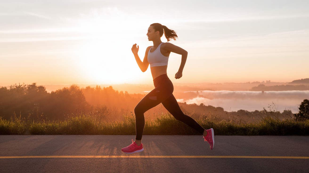 Persona energica che inizia la giornata con vitalità